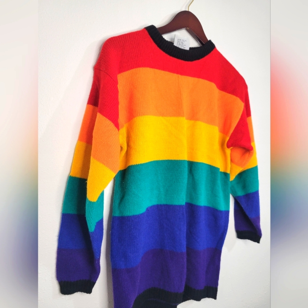 *SOLD ON VINTED* Vintage Rainbow Sweater